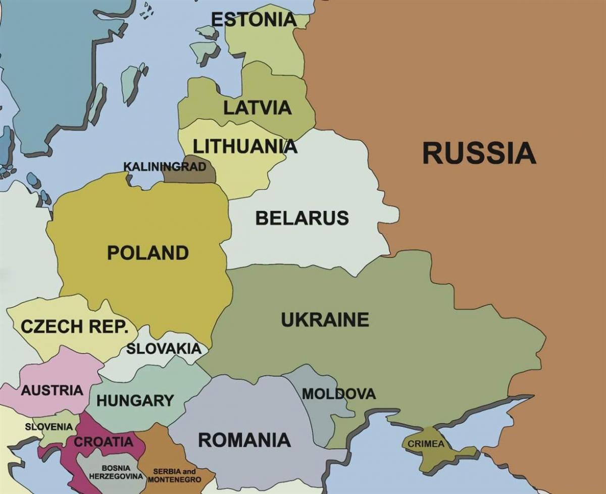 کا نقشہ نقشہ ایسٹونیا کے ارد گرد کے ممالک